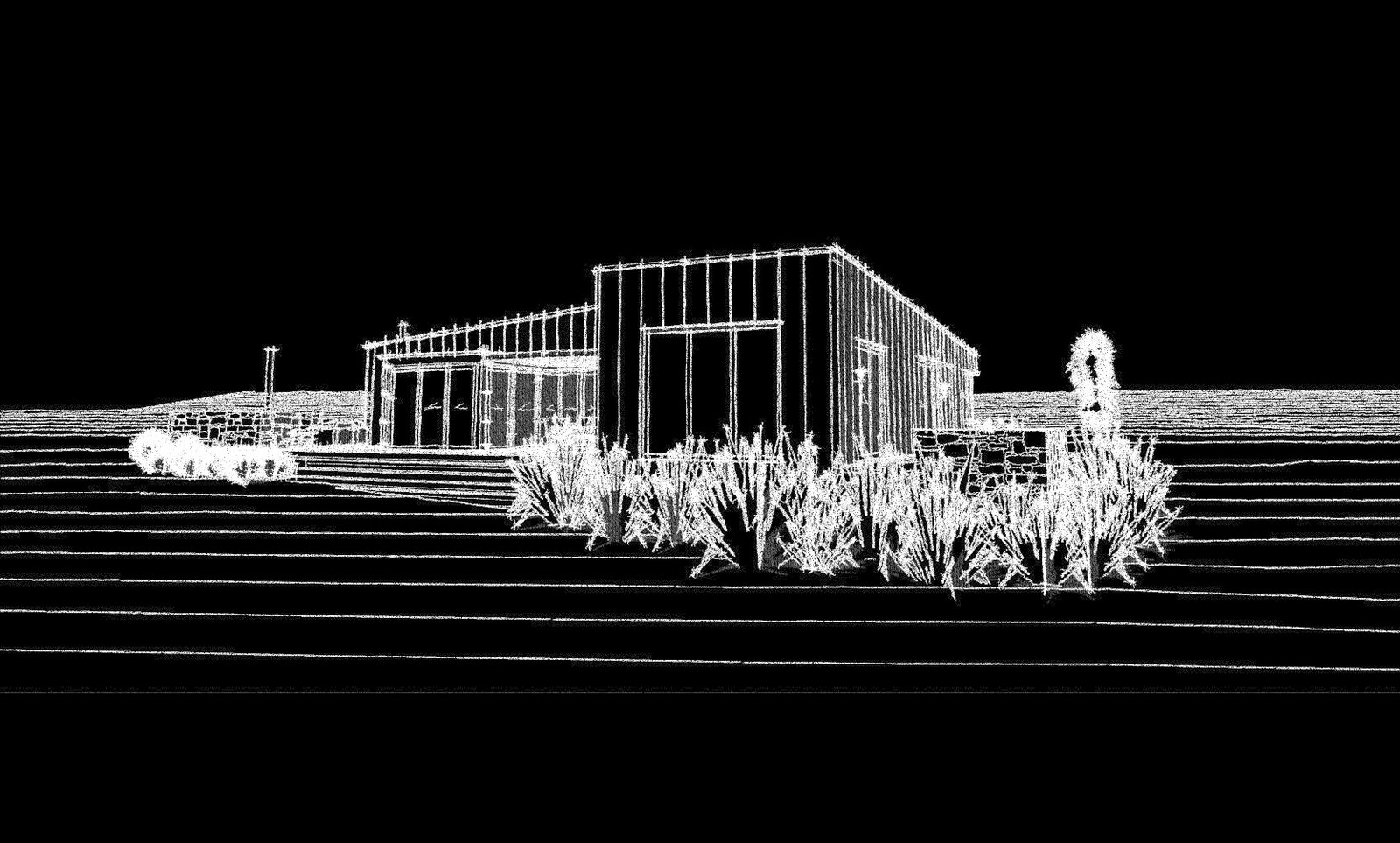 Maori Point Road House, elevation concept render